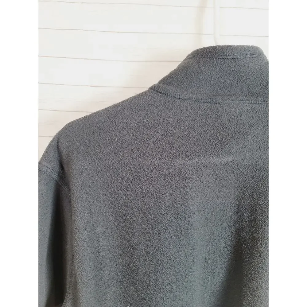 THE NORTH FACE 1/4 ZIP FLEECE IN BLACK, SZ LARGE